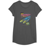 Star Wars Pod Racing Champion Neon Space Racer T-Shirt, Mädchen, Anthrazit, M