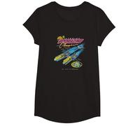 Star Wars Pod Racing Champion Neon Space Racer T-Shirt, Mädchen, Schwarz, XS
