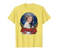 Star Wars Princess Leia I Love You Snow Globe Holiday T-Shirt, Herren, Gelb, XL