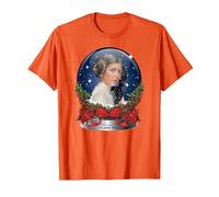 Star Wars Princess Leia I Love You Snow Globe Holiday T-Shirt, Herren, Orange, L