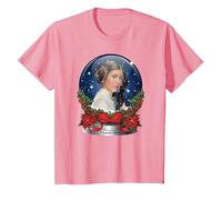 Star Wars Princess Leia I Love You Snow Globe Holiday T-Shirt, Kinder, Rosa, 92