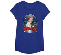 Star Wars Princess Leia I Love You Snow Globe Holiday T-Shirt, Mädchen, Königsblau, XS