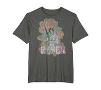 Star Wars Princess Leia Retro Rebel T-Shirt, Herren Große Größen, Anthrazit, 5X Tall