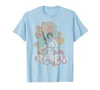 Star Wars Princess Leia Retro Rebel T-Shirt, Herren, Himmelblau, XXL