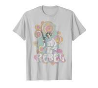 Star Wars Princess Leia Retro Rebel T-Shirt, Herren, Silber, XXL