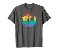 Star Wars Rebel Alliance and Galactic Empire Pride T-Shirt, Herren, Anthrazit, XXL