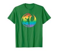 Star Wars Rebel Alliance and Galactic Empire Pride T-Shirt, Herren, Dunkelgrün, XXL