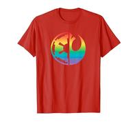 Star Wars Rebel Alliance and Galactic Empire Pride T-Shirt, Herren, Rot, M