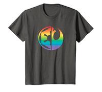 Star Wars Rebel Alliance and Galactic Empire Pride T-Shirt, Kinder, Anthrazit, 104