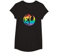 Star Wars Rebel Alliance and Galactic Empire Pride T-Shirt, Mädchen, Schwarz, M