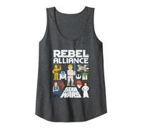 Star Wars Rebel Alliance Heroes Tank Top, Damen, Anthrazit Meliert, L