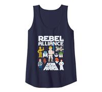 Star Wars Rebel Alliance Heroes Tank Top, Damen, Marineblau, S