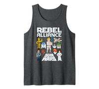 Star Wars Rebel Alliance Heroes Tank Top, Herren, Anthrazit Meliert, L