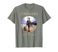 Star Wars Rey BB-8 Episode 7 Jakku Poster Graphic T-Shirt T-Shirt, Herren, Heidekraut/Armeegrün, XL