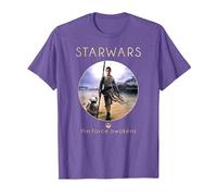 Star Wars Rey BB-8 Episode 7 Jakku Poster Graphic T-Shirt T-Shirt, Herren, Heidekrautlila, L