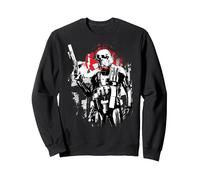 Star Wars Rogue One Death Trooper Grunge Sweatshirt, Unisex für Erwachsene, Schwarz, M