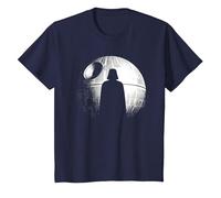Star Wars Rogue One Deathstar Silhouette T-Shirt, Kinder, Marineblau, 140