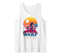 Star Wars Rogue One Logo Sunset Tank Top