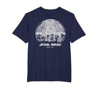 Star Wars Rogue One Palm Tree Death Star T-Shirt, Herren Große Größen, Marineblau, 2X Tall