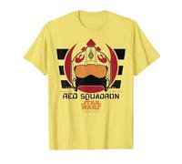 Star Wars Rogue One Red Squadron Logo T-Shirt, Herren, Gelb, M