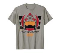 Star Wars Rogue One Red Squadron Logo T-Shirt, Herren, Schiefergrau, M