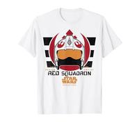 Star Wars Rogue One Red Squadron Logo T-Shirt, Herren, Weiß, 6XL