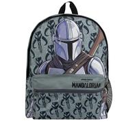 Star Wars Rucksack | Schulranzen Jungen | Mandalorian Rucksack Kinder | Schulrucksack Jungen | One Size Grau