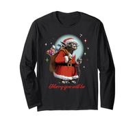 Star Wars Santa Yoda Merry You Will Be Langarmshirt