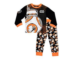 Star Wars Schlafanzug | BB8 Pyjama Jungen | Langarm Schlafanzüge für Kinder | Baumwolle Pyjama Junge Mehrfarbig 158
