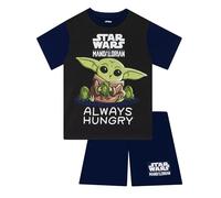 Star Wars Schlafanzug Jungen, Grogu Schlafanzug Kurz, The Mandalorian Sommer Schlafanzüge Für Jungen Blau 140