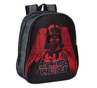 Kinderrucksack 3D Star Wars Schwarz 27 x 33 x 10 cm