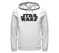 STAR WARS Simplest Logo Herren Pullover Hoodie, Weiß, XXX-Large