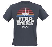 Star Wars Since 1977 Männer T-Shirt anthrazit L 100% Baumwolle Disney, Fan-Merch, Filme