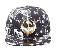 Star Wars: Snapback Baseball Cap Spaceship mit Metall Reball, gerade