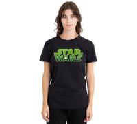 Star Wars St Patrick's Day Logo Ladies T Shirt, Black, Medium