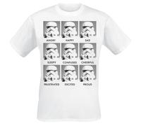 Star Wars Stormtrooper - Emotions T-Shirt weiß in XXL