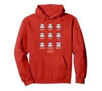 Star Wars Stormtrooper Mood Weihnachten Pullover Hoodie, Unisex für Erwachsene, Rot, L