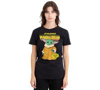 Star Wars Strong Grogu Ladies T Shirt, Black, Small