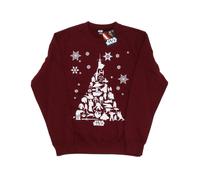 Star Wars Sweatshirt homme arbre de Noël (Bourgogne) 2XL