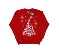 Star Wars Sweatshirt homme arbre de Noël (Rouge) S