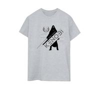 Star Wars - T-shirt OBI-WAN KENOBI JEDI KNIGHT - Femme (Gris chiné) XL