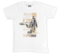 Star Wars T Shirt The Mandalorian Din and Grogu Nue offiziell Herren Weiß XL