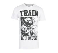 Star Wars - T-shirt TRAIN YOU MUST - Homme (Blanc / Noir) S