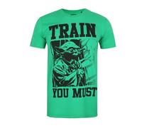 Star Wars - T-shirt TRAIN YOU MUST - Homme (Vert / Noir) S