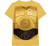 Star Wars - T-Shirt # Xl Unisex Yellow # C-3po Chest