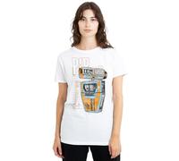 Star Wars The Acolyte Blueprint Pip Droid Ladies T Shirt, White, XX-Large