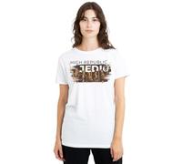 Star Wars The Acolyte High Republic Jedi Ink Group Ladies T Shirt, White, XX-Large
