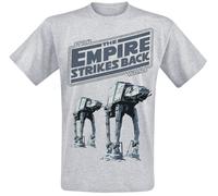 Star Wars The Empire Strikes Back T-Shirt grau in 4XL