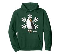 Star Wars The Last Jedi PORG and Snowflakes Poster Pullover Hoodie