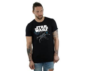 Star Wars - "The Last Jedi X-Wing" T-Shirt für Herren (Schwarz) XL